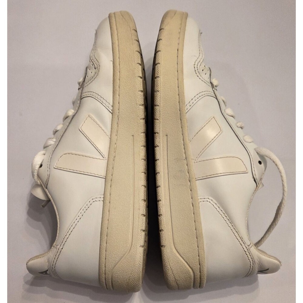 Veja White Leather Low Top Sneakers Women's Size US6 /EU37 Casual Minimalist - Picture 5 of 10